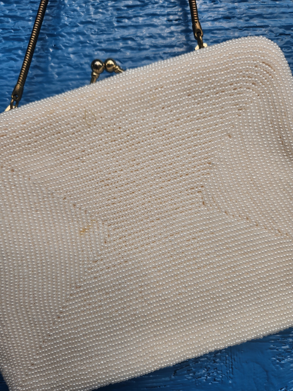Vintage Beaded Floral Evening Bag - Elegant Women's Clutch - Picture 4 of 9